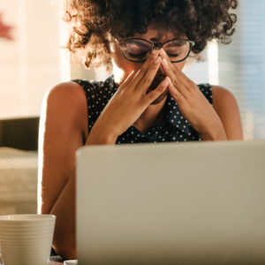 woman stressed