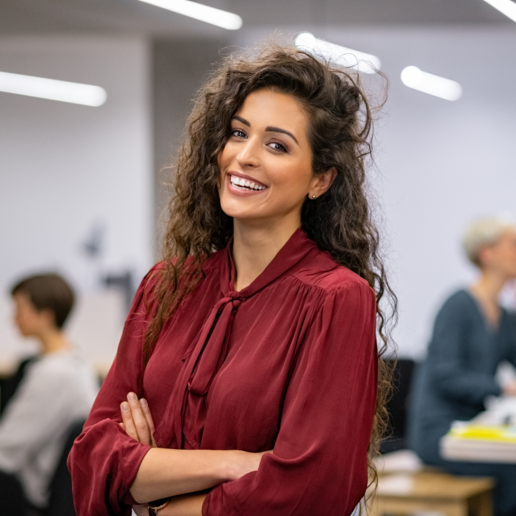 woman smiling conquering fatigue with iv therapy